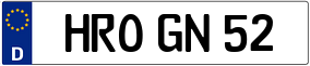 Truck License Plate